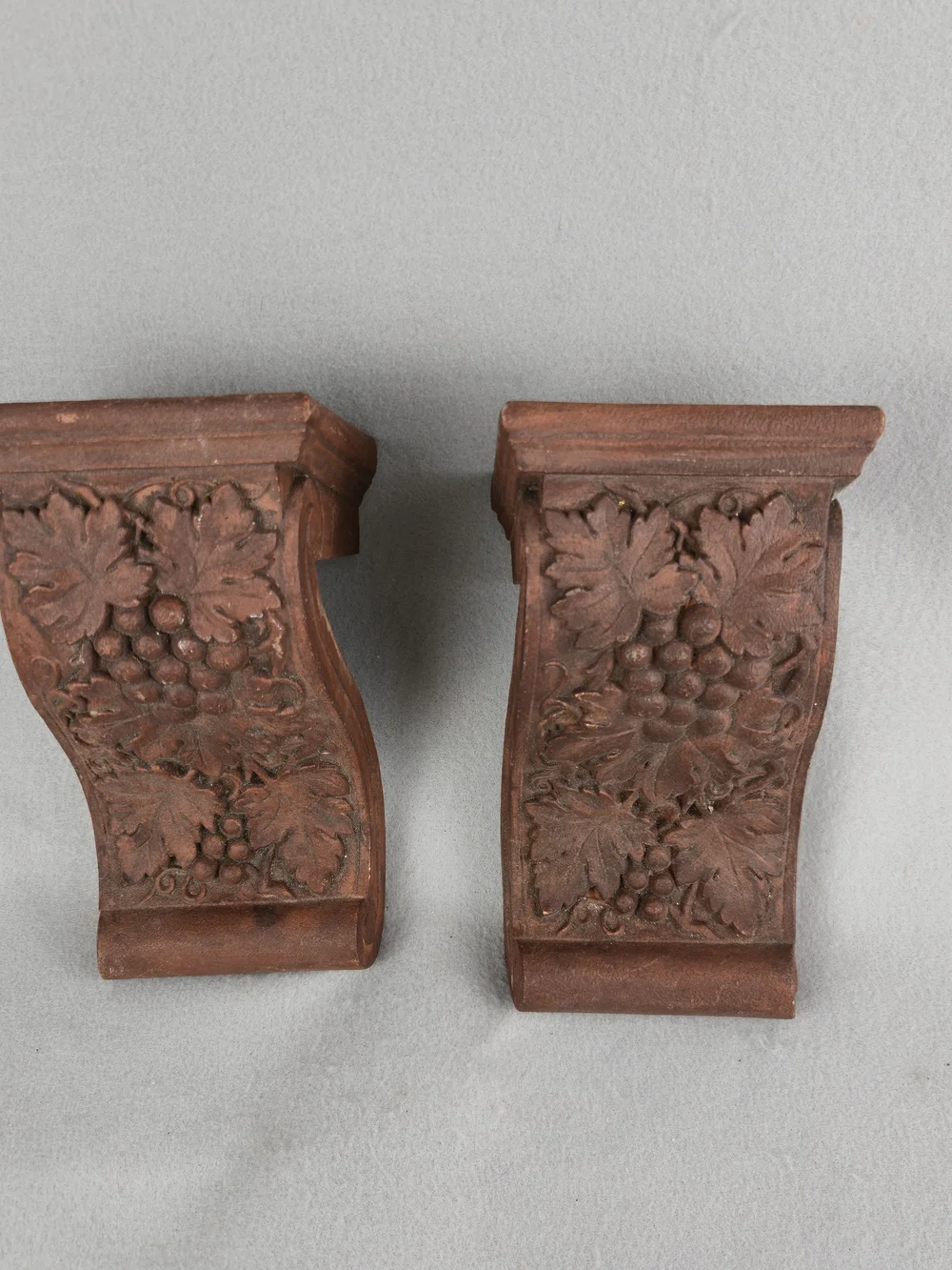 Vintage Home Interiors Grapevine Wall Corbels Pair